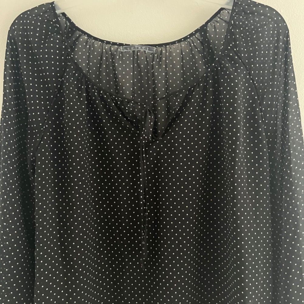 Velvet Woman Blouse long sleeve Large bout neck polyester - Picture 4 of 7